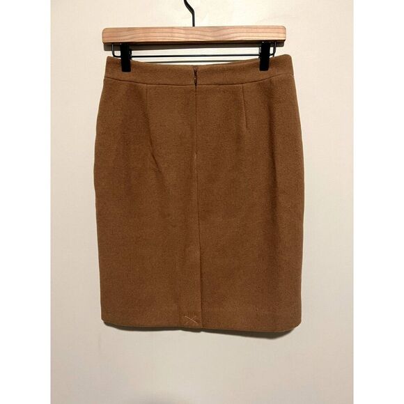 NWT J. Crew Factory Mercantile Skirt in Double-Serge Wool Women's Size 0 - Picture 1 of 8